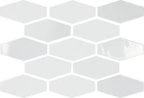 Плитка Ape Harlequin White 10x20 см, поверхность глянец