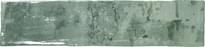 Плитка Ape Snap Green 7.5x30 см, поверхность глянец, рельефная