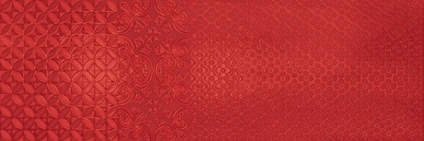 Arcana Aquarelle Murale Rosso 25x75