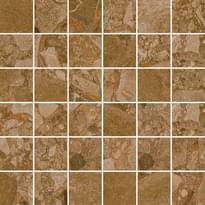 Плитка Arcana Black And Cream Brown Mosaic Wash 30x30 см, поверхность матовая