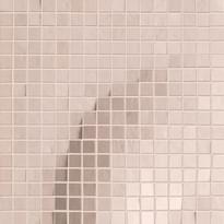 Плитка Ariana Crea Mos Circle Quartz Rett 1.5x1.5 30x30 см, поверхность матовая, рельефная