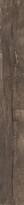 Плитка Ariana Legend Brown Rett 20x170 см, поверхность матовая