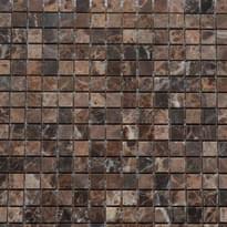 Плитка Art And Natura Marble Mosaic Dark Imperador 15х15 mm 30.5x30.5 см, поверхность полированная