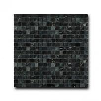 Плитка Art And Natura Marble Mosaic Nero 30.5x30.5 см, поверхность полированная