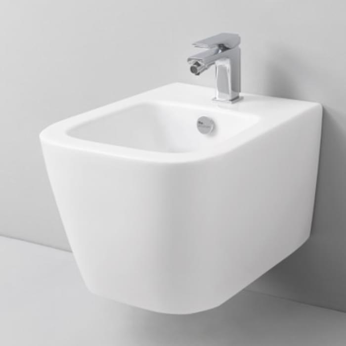 Плитка Artceram A16 A16 MINI Биде подвесное с 1 отверстие под смеситель с креплениями белый  поверхность глянец