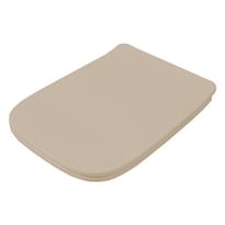 Плитка Artceram A16 A16 Крышка с сиденьем Slim для унитаза механизм soft-close бежевый матовый шарниры хром поверхность матовая