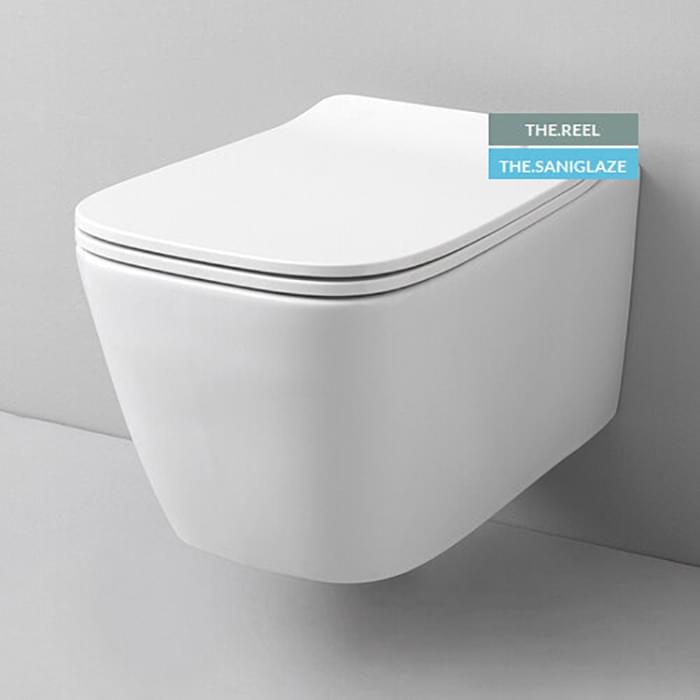 Плитка Artceram A16 A16 Унитаз подвесной безободковый saniglaze thereel белый матовый  поверхность матовая