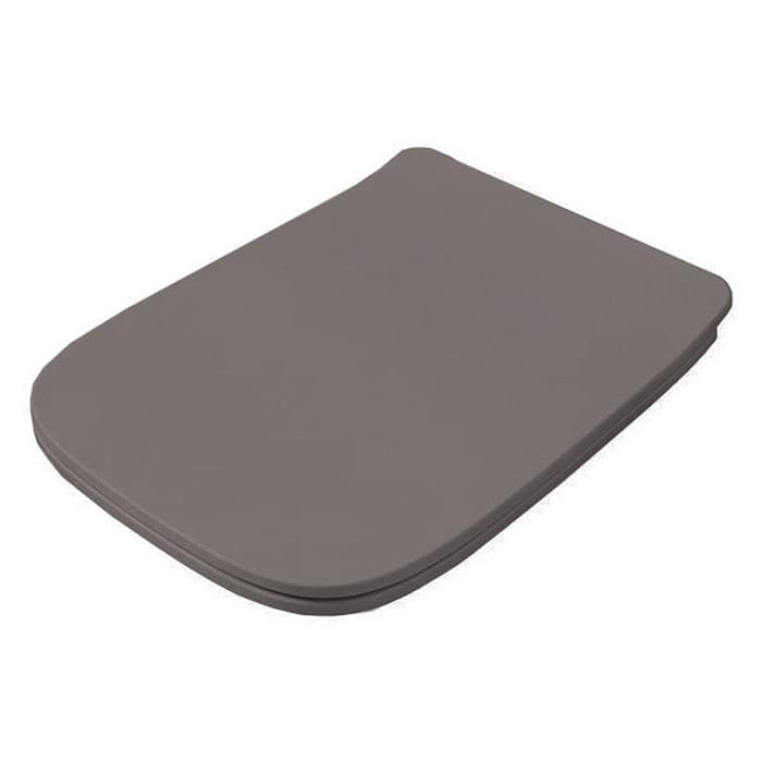 Плитка Artceram A16 Крышка с сиденьем Slim для унитаза A16 механизм soft-close серый матовый шарниры хром поверхность матовая