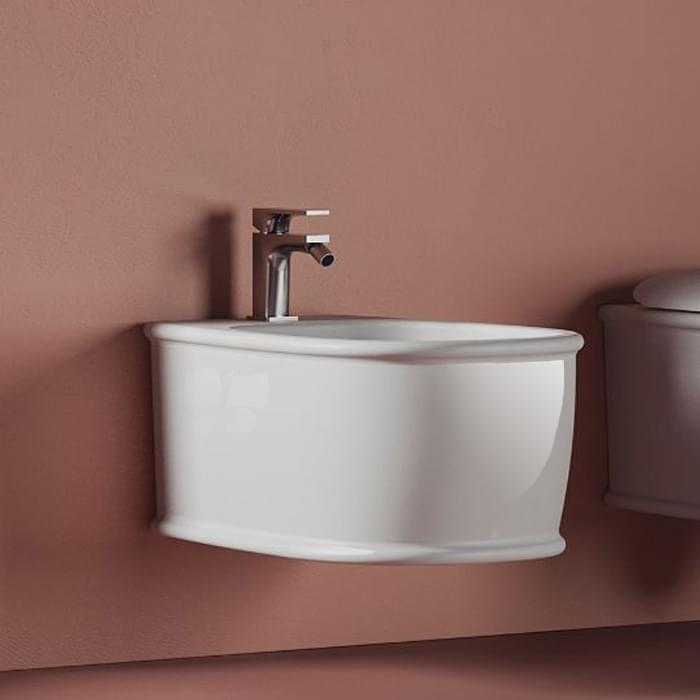 Плитка Artceram Atelier Atelier Биде подвесное с 1 отверстием под смеситель белый  поверхность глянец