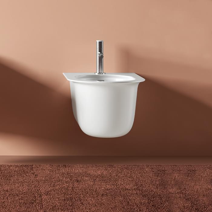 Плитка Artceram Chic Chic Биде подвесное с 1 отверстием белый матовый  поверхность матовая