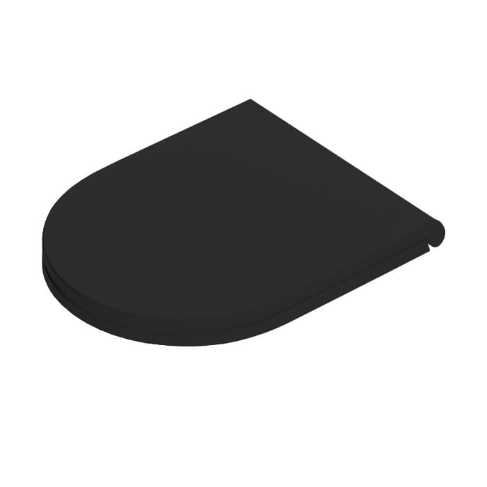 Плитка Artceram File 2.0 File 2.0 Крышка с сиденьем Flat для унитаза механизм soft-close черный матовый поверхность матовая