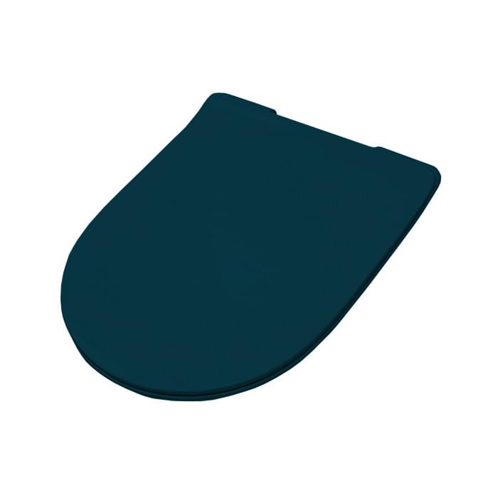 Плитка Artceram File 2.0 File 2.0 Крышка с сиденьем Slim для унитаза механизм soft-close синий матовый. шарнир хром поверхность матовая