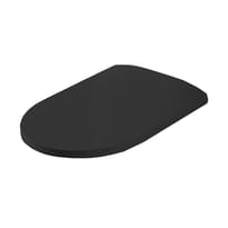 Плитка Artceram Monet Monet Сиденье для унитаза Slim для унитаза механизм soft-close черный матовый шарниры хром поверхность матовая