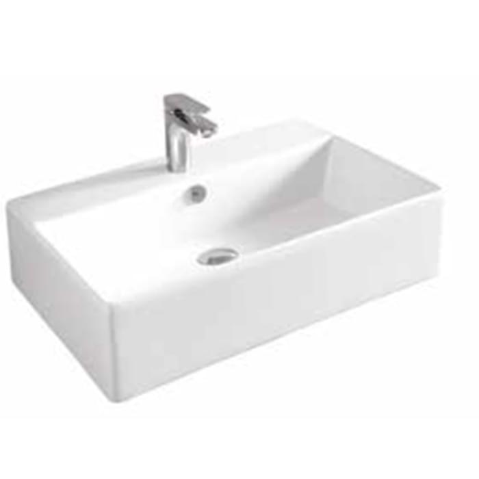 Плитка Artceram Quadro Quadro Раковина с 1 отверстием белый  поверхность глянец