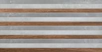 Плитка Arte Minimal Decor Brown 29.8x59.8 см, поверхность глянец, рельефная