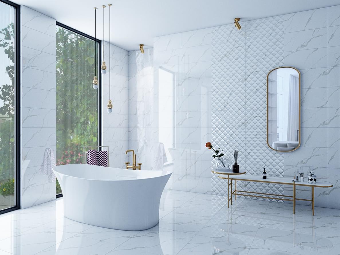 керамика фабрики Artecera коллекция Bianco Carrara