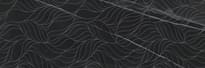 Плитка Artecera Calacatta Black Petalos Rectificado 30x90 см, поверхность глянец, рельефная