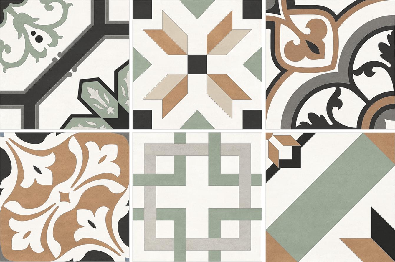 Плитка Artkera Group Design Art Mix 1 20x20 см, поверхность матовая