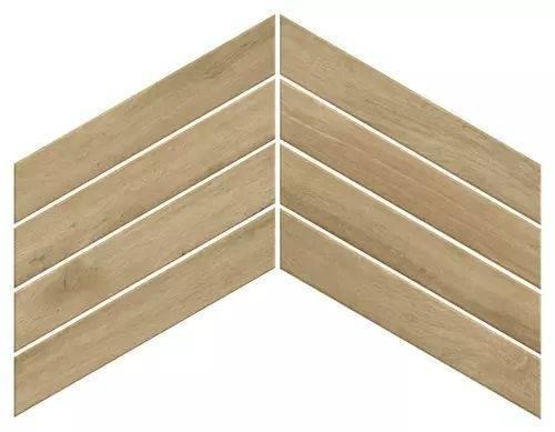 Плитка Atlas Concorde Russia Fusion Oak Golden Chevron 7.5x45 см, поверхность матовая