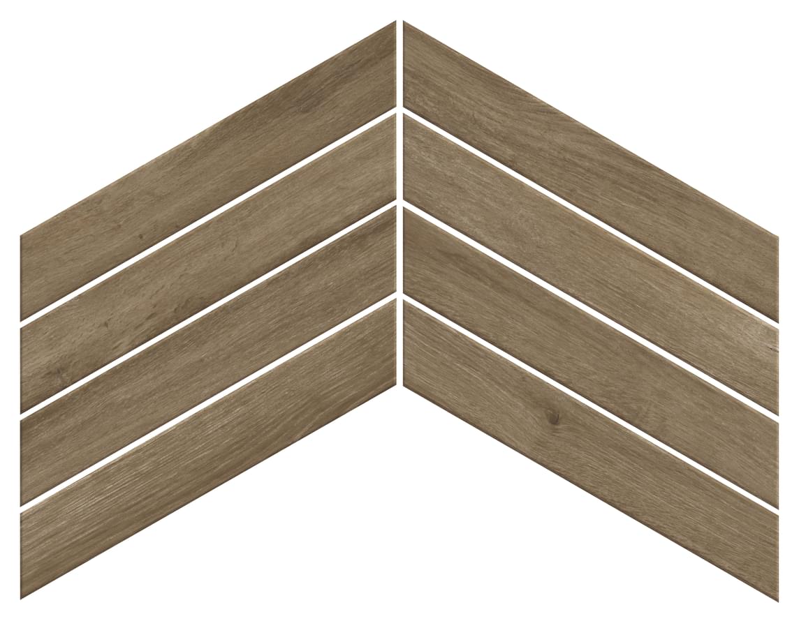 Плитка Atlas Concorde Russia Fusion Oak Rustic Chevron 7.5x45 см, поверхность матовая