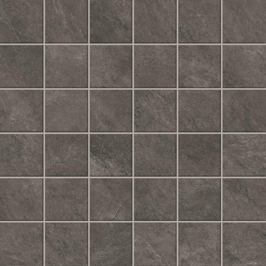 Плитка Atlas Concorde Russia Rinascente Slate Black Mosaic 30x30 см, поверхность матовая