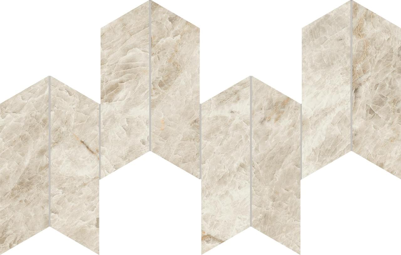 Плитка Atlas Concorde Marvel Diva Taj Mahal Mosaico Chevron Velvet 17.5x46.3 см, поверхность полуматовая