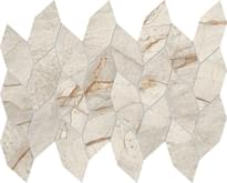 Плитка Atlas Concorde Marvel Diva White Everest Mosaico Twist Lapp 27.6x35 см, поверхность полированная