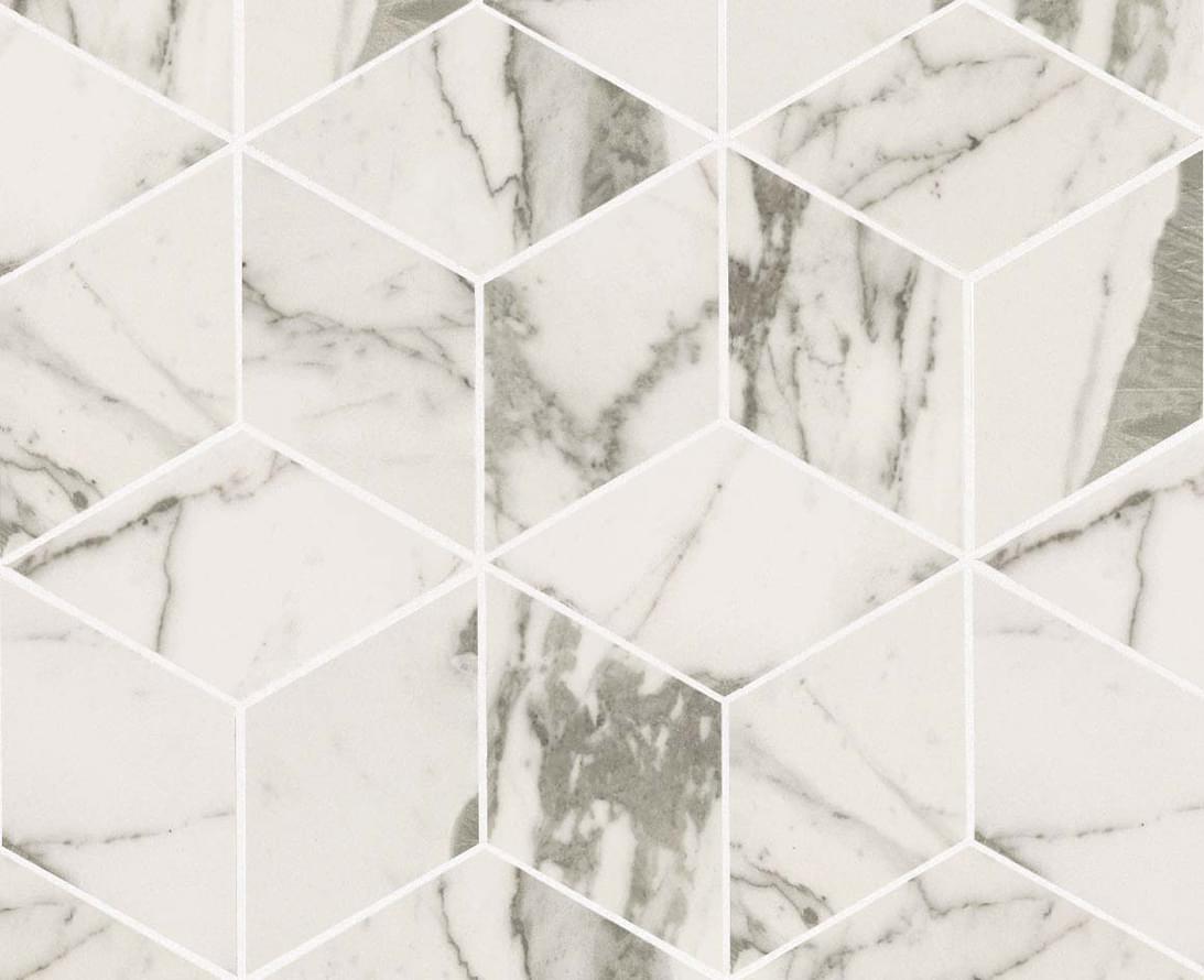 Плитка Atlas Concorde Marvel Pro Statuario Select Mos Esagono Lapp 30x35 см, поверхность полуполированная