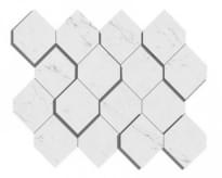 Плитка Atlas Concorde Marvel Stone Carrara Pure Mosaico Esagono 3D 28.2x35.3 см, поверхность полированная