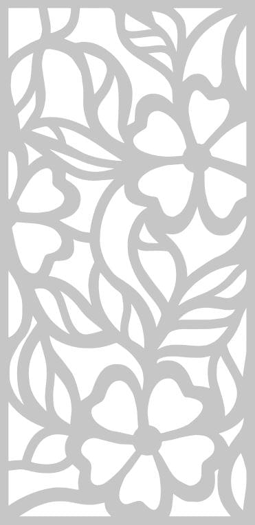 Ava Marmi White Macauba Flowers Lappato Rettificato 115x235.5