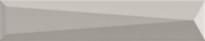 Плитка Ava Up Lingotto Grey Glossy 5x25 см, поверхность глянец, рельефная