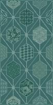 Плитка Azori Devore Indigo Geometria Decor 31.5x63 см, поверхность полуматовая, рельефная