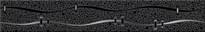 Плитка Azori Дефиле Неро Геометрия Бордюр 6.2x40.5 см, поверхность матовая, рельефная