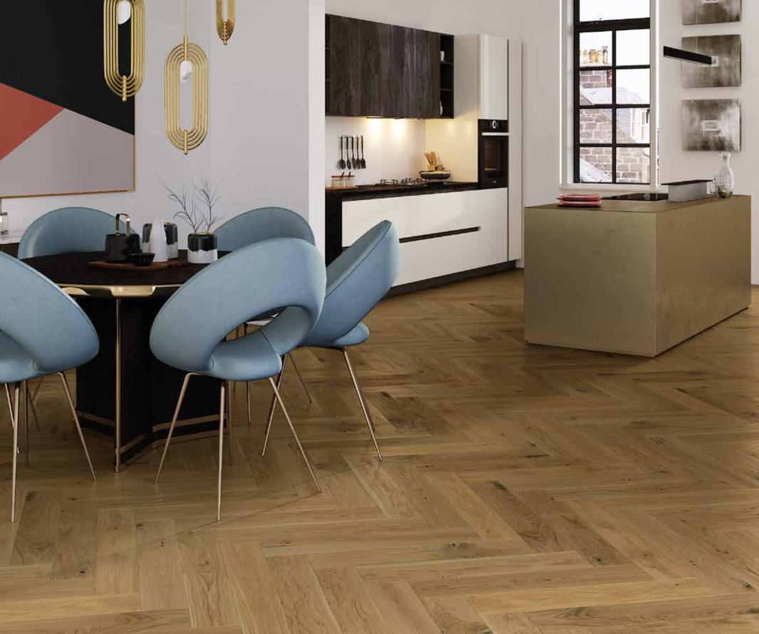 паркетная доска фабрики Barlinek коллекция Herringbone