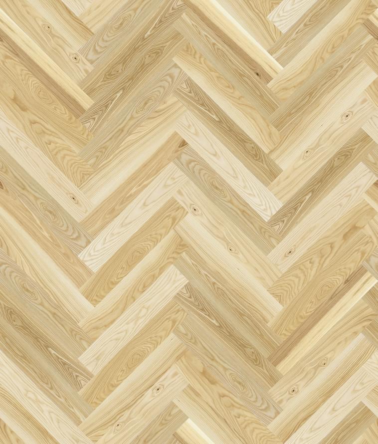 Паркетная доска Barlinek Herringbone Ясень Auric 13x72.5 см, поверхность матовый лак