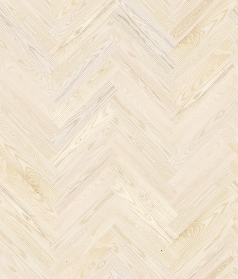 Паркетная доска Barlinek Herringbone Ясень Moonlight 13x72.5 см, поверхность матовый лак