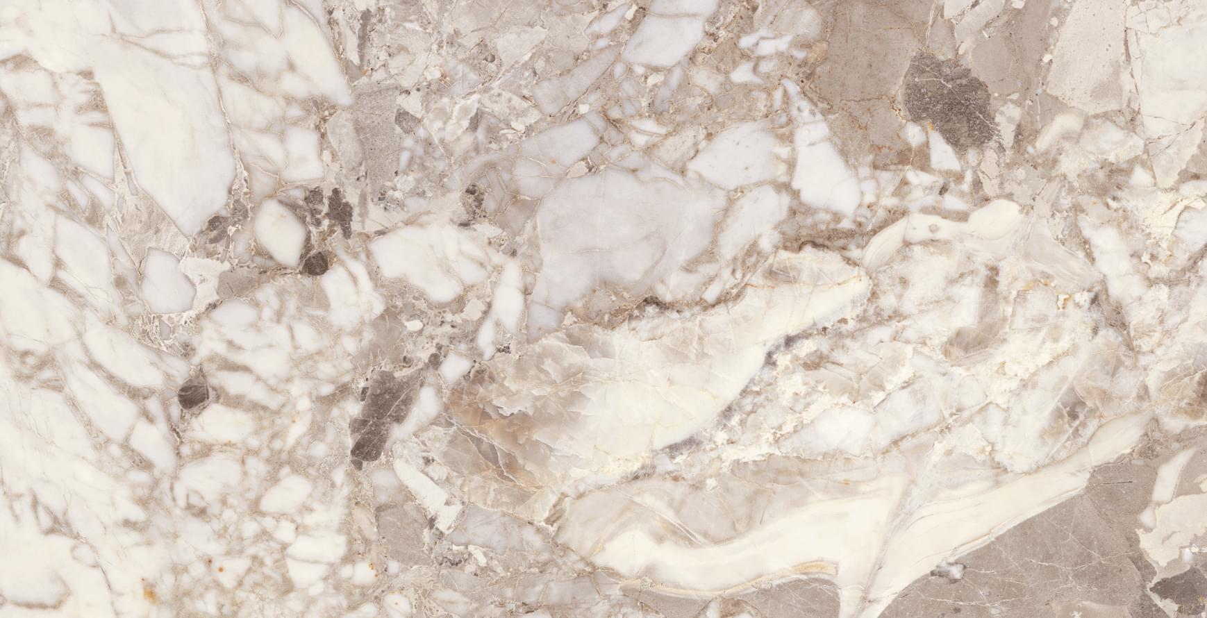 Плитка Basconi Home Porcelain Aragonite White Semi Polished 60x120 см, поверхность полуполированная