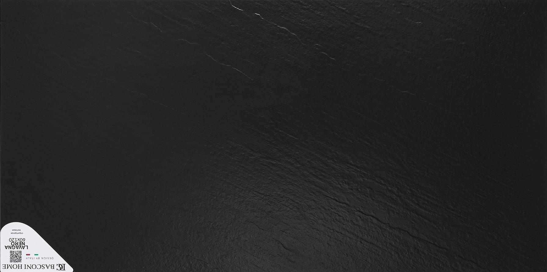 Плитка Basconi Home Porcelain Lavagna Nero Matt 60x120 см, поверхность матовая