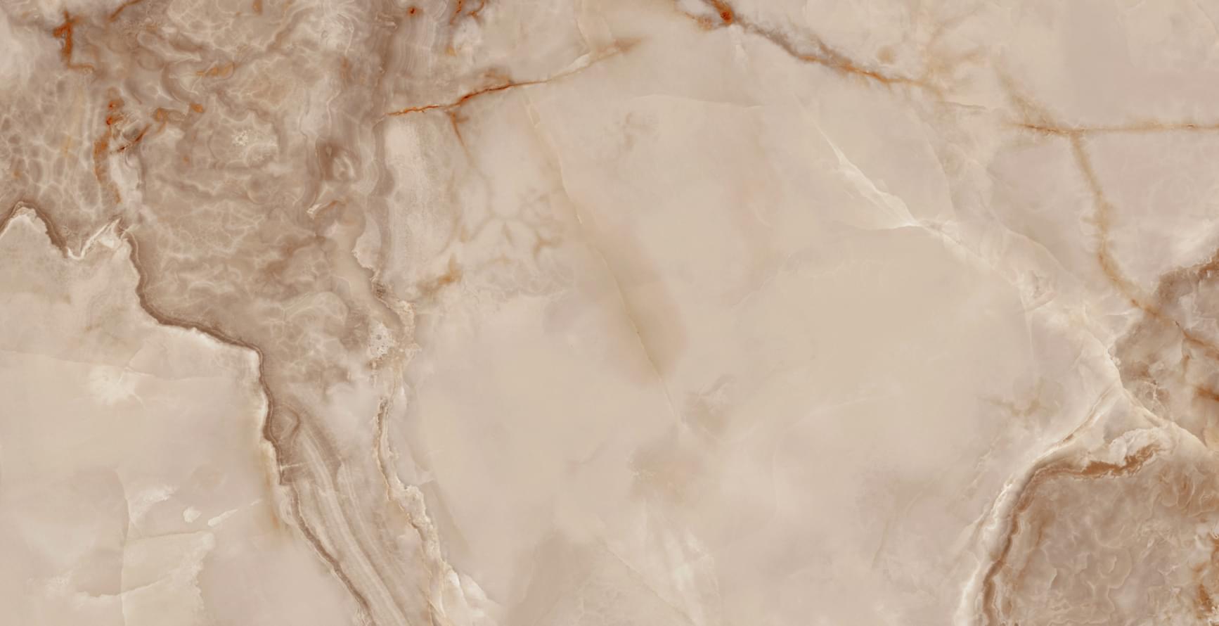 Плитка Basconi Home Porcelain Onyx Sunny Semi Polished 60x120 см, поверхность полуполированная