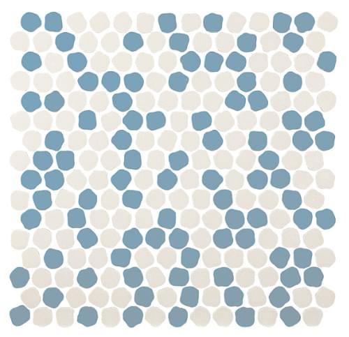 Плитка Bassanesi Bonbon Mix G White Skyblue 30.5x30.5 см, поверхность матовая