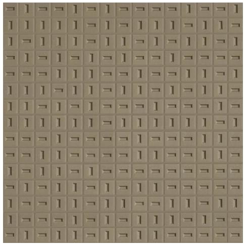 Плитка Bassanesi Flicker Mud Sp 32.8x32.8 см, поверхность матовая, рельефная