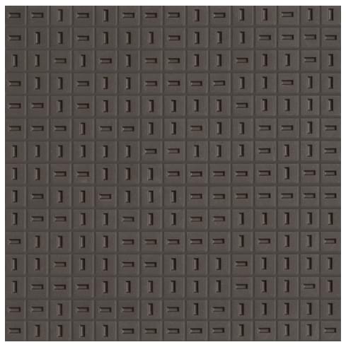 Плитка Bassanesi Flicker Soot Sp 32.8x32.8 см, поверхность матовая, рельефная