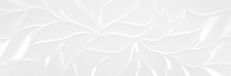 Плитка Benadresa Blanco Leaves Brillo 30x90 см, поверхность глянец