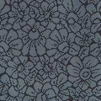 Плитка Bisazza Decori 10 Graphic Flowers Black 129.1x129.1 см, поверхность глянец