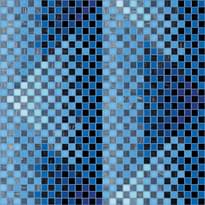 Плитка Bisazza Decori 20 Pyramid Blue 64.7x64.7 см, поверхность глянец