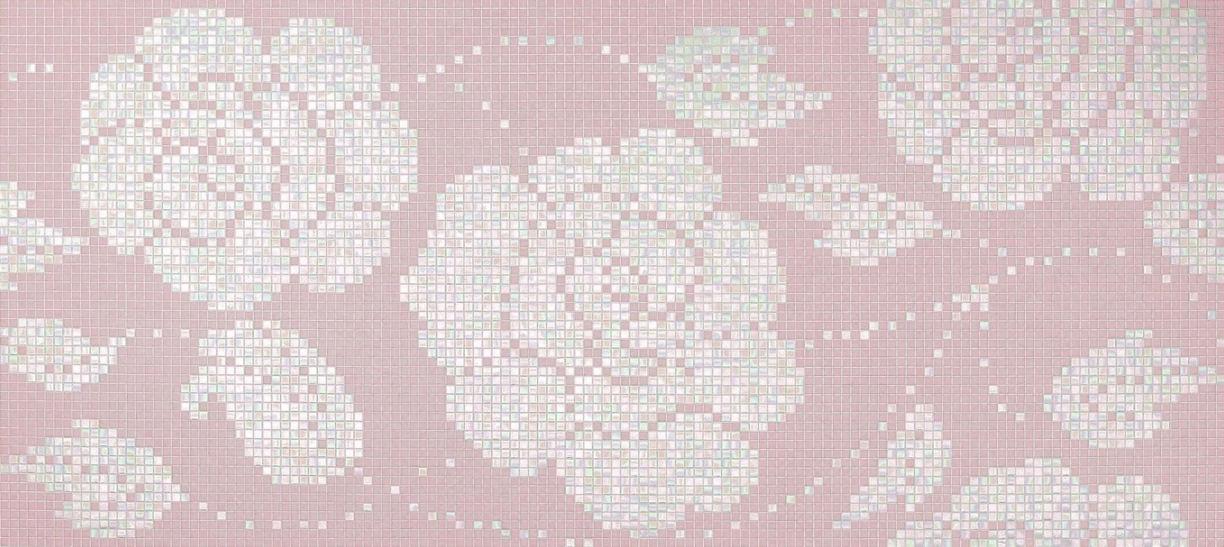 Bisazza Decori 20 Winter Flowers Pink 129.1x290.5