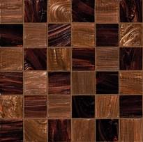 Плитка Bisazza Decori 50 Checkmate Brown 30.8x30.8 см, поверхность глянец