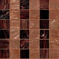 Плитка Bisazza Decori 50 Rayures Marrons 30.8x30.8 см, поверхность глянец