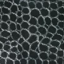 Плитка Bisazza Decori Opus Romano Crocodile Black 117.2x117.2 см, поверхность глянец