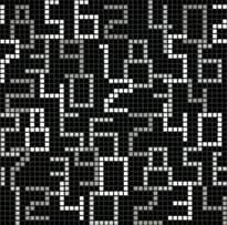 Плитка Bisazza Decori Opus Romano Data Black 58.6x58.6 см, поверхность глянец